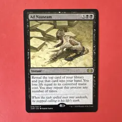 Wizards of the Coast Ad Nauseam Rare Instant Double Masters Regular Black 2020 - Image 1