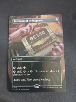 Talisman of Indulgence R Foil Secret Lair Drop Series 2524 NM - Image 1