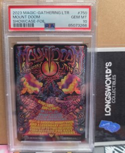 MOUNT DOOM - POSTER FOIL - PSA 10 - BORDERLESS - LORD OF THE RINGS - MTG - Image 2