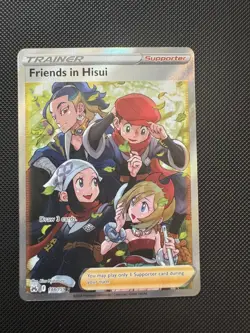 Pokemon TCG Friends in Hisui (Full Art) Crown Zenith 148/159 Holo Ultra Rare - Image 1