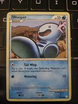Pokemon TCG Wooper Heartgold Soulsilver 88/123 Regular Common - Image 1