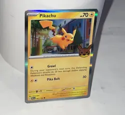 Pikachu 062/193 Common Holo Card Trick or Trade 2023 Pokemon TCG - Image 1