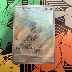 Pokemon TCG Squirtle SV 151 170/165 Illustration Rare Holo English 2023 B - Image 1