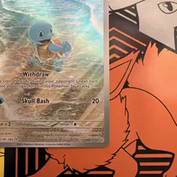Pokemon TCG Squirtle SV 151 170/165 Illustration Rare Holo English 2023 B - Image 3