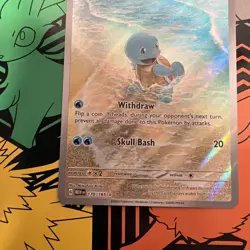 Pokemon TCG Squirtle SV 151 170/165 Illustration Rare Holo English 2023 B - Image 4