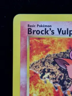 Pokemon Brock’s Vulpix 37/132 Gym Challenge Gold W Stamp Promo Near Mint - Image 2