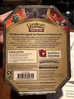 Pokemon TCG 2017 Mysterious Powers Tin Necrozma GX Factory Sealed New Rare - Image 2
