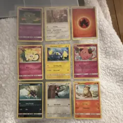 Pokemon TCG Glammeow, Togepi, Chinchou, Cleffa, Carvanha Lot (9 Cards) English - Image 1