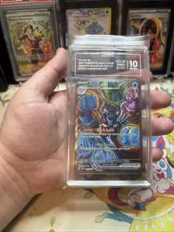 Pokemon Palafin EX Prismatic Evolutions SIR 151/131 TAG 10 Gem Mint - Image 1