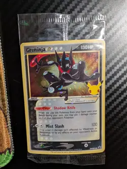 Greninja Gold Star Sealed SWSH144 2021 Celebrations Pokemon Black Star Promo - Image 1