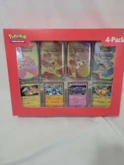 Pokemon 4 Mini Tins + 4 Promo Cards Bundle - 151 Sams Club Exclusive - Image 1