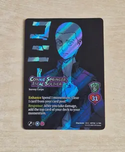 Connie Springer, Ideal Soldier 4/186 FOIL Card Attack On Titan Origins of Power - Image 1