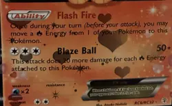 Rare Basic Flareon EX Pokemon holo Card HP 170 RC6/RC32 Collectible Card - Image 3