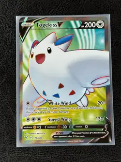 Togekiss V Full Art Ultra Rare 178/185 Pokemon Vivid Voltage English NM - Image 1