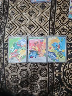 Pokemon TCG First Partner Illustration Collection Kanto GEN 1 Starters - Image 1