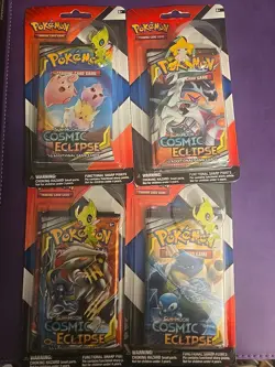 Pokemon TCG Cosmic Eclipse/Chilling Reign2 Pack Blister with Pin. Sealed. - Image 1