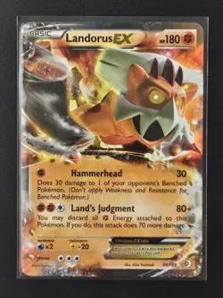 Landorus EX 89/149 Holo Boundaries Crossed Pokemon Holo NM/M - Image 1