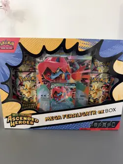 Pokemon TCG Mega Evolution Ascended Heroes Mega Feraligatr ex Box - New & Sealed - Image 1