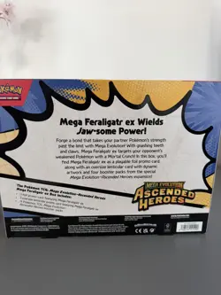 Pokemon TCG Mega Evolution Ascended Heroes Mega Feraligatr ex Box - New & Sealed - Image 2