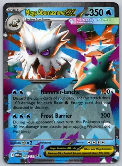 Pokemon TCG Mega Abomasnow ex 036/132 ME01: Mega Evolution Double Rare - Image 1