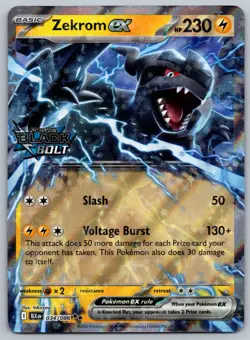 Pokemon TCG Zekrom ex (Stamped) 034/086 SV: Black Bolt Double Rare - Image 1