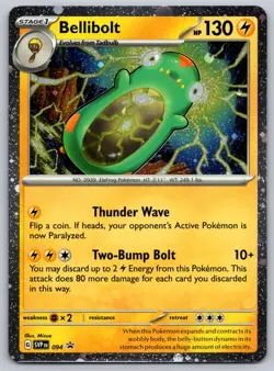 Pokemon TCG Bellibolt 094 Scarlet & Violet Black Star Promo Cosmos Holo - Image 1