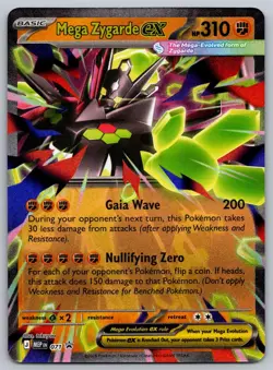 Mega Zygarde ex 071 Holo Promo ME: Mega Evolution Promo Pokemon Holo Near Mint - Image 1