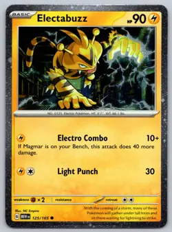 Pokemon TCG Electabuzz 125/165 Scarlet & Violet 151 Cosmos Holo - Image 1