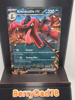 Krookodile EX 055/086 Chaos Rising Double Rare Pokemon TCG NM - Image 1
