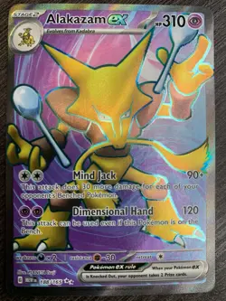 Alakazam ex - 188/165 151 Full Art Pokemon - NM/MINT - Image 1