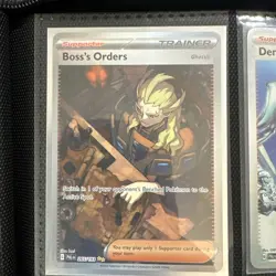 Pokemon Paldea Evolved Boss's Orders 265/193 Special Illustration Rare Holo - Image 1
