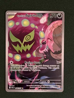Pokemon TCG Cynthia's Spiritomb 244/217 Illustration Rare Ascended Heroes NM - Image 1