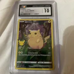 2021 POKEMON CELEBRATIONS 005 FULL ART PIKACHU Holo CGC GM 10 25th Anniversary - Image 3
