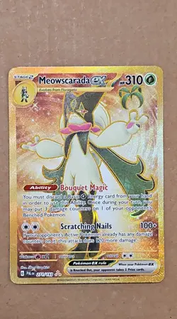 Pokemon Meowscarada ex 271/193 Sv02: Paldea Evolved Holo NM TCG CCG - Image 1