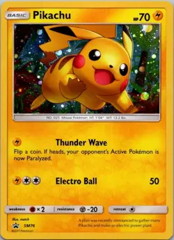 Pikachu SM76 Holo Promo Sun & Moon Promo Pokemon Near Mint - Image 2