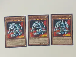 Yugioh - Blue-Eyes Toon Dragon x 3 - 1st Edition NM - Plus Free Holographic Card - Image 1