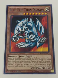 Yugioh - Blue-Eyes Toon Dragon x 3 - 1st Edition NM - Plus Free Holographic Card - Image 2