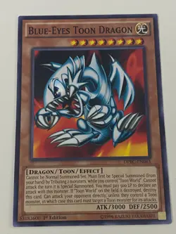 Yugioh - Blue-Eyes Toon Dragon x 3 - 1st Edition NM - Plus Free Holographic Card - Image 3