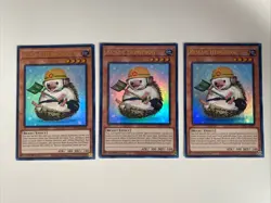 Yugioh - Rescue Hedgehog x 3 - 1st Edition Ultra Rare NM - Free Holo - A - Image 1