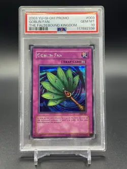 Yugioh Goblin Fan - TFK-003 The Falsebound Kingdom 2003 Promo PSA 10 Gem Mint - Image 1