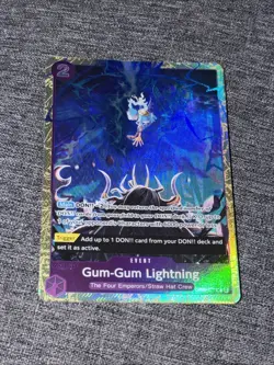 One Piece TCG Gum-Gum Lightning OP09-077 Best Selection Vol. 4 Alt Art NM - Image 1