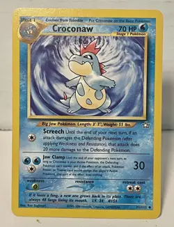 Croconaw 31/111 Uncommon Neo Genesis Unlimited Pokemon TCG Card WOTC LP 2000 - Image 1