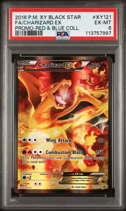 Charizard EX XY121 Black Star Promo 2016 PSA 6 Pokemon Card TCG - Quick Ship - Image 1