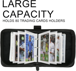 Mini Card Binder 80 Pockets Trading Card Binder Premium Small - Image 3