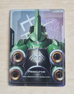 Resource Kshatriya R-006 C+ Gundam Card Game TCG Newtype Rising Alternative Art - Image 1