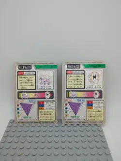 Pokemon Carddass Card Rattata Raticate Set Bandai Pocket Monsters 1997 - Image 2