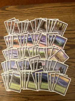 Mtg 5th Edition Basic Land Lot x80 Magic the Gathering Fifth Lands 4xEach Art LP - Image 1