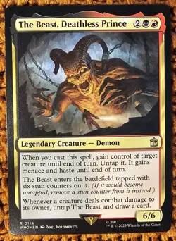 ✨The Beast, Deathless Prince✨ MTG | Universes Beyond: Doctor Who | R 0114 - Image 1