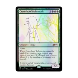 WOTC MtG Magic the Gathering Craterhoof Behemoth (376) (MR) NM - Image 1