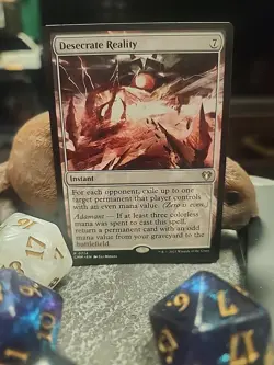 MTG Desecrate Reality - Regular - Commander Masters #0714 - Image 1